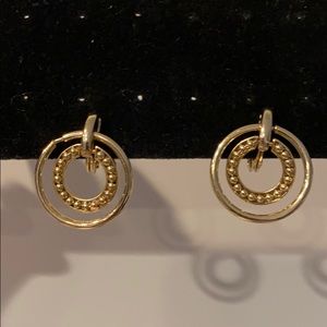 FOREVER STERLING (G) DOUBLE HOOP CLIP EARINGS